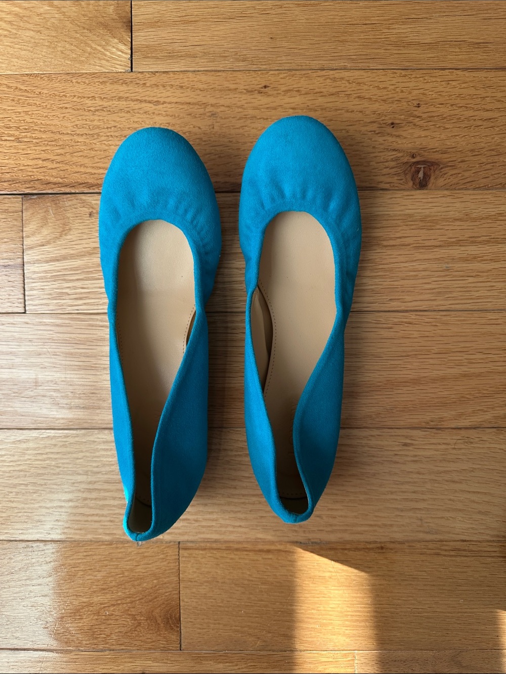 J. Crew Women's Teal Ballet Flats